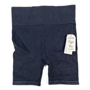 Hippie Rose Juniors' Seamless High-Waisted Biker Shorts Mountain Grey Size S NWT